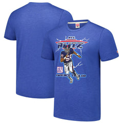 NFL New York Giants Lawrence Taylor Homage Unisex NFL Blitz Retired Player Tri-Blend T-Shirt