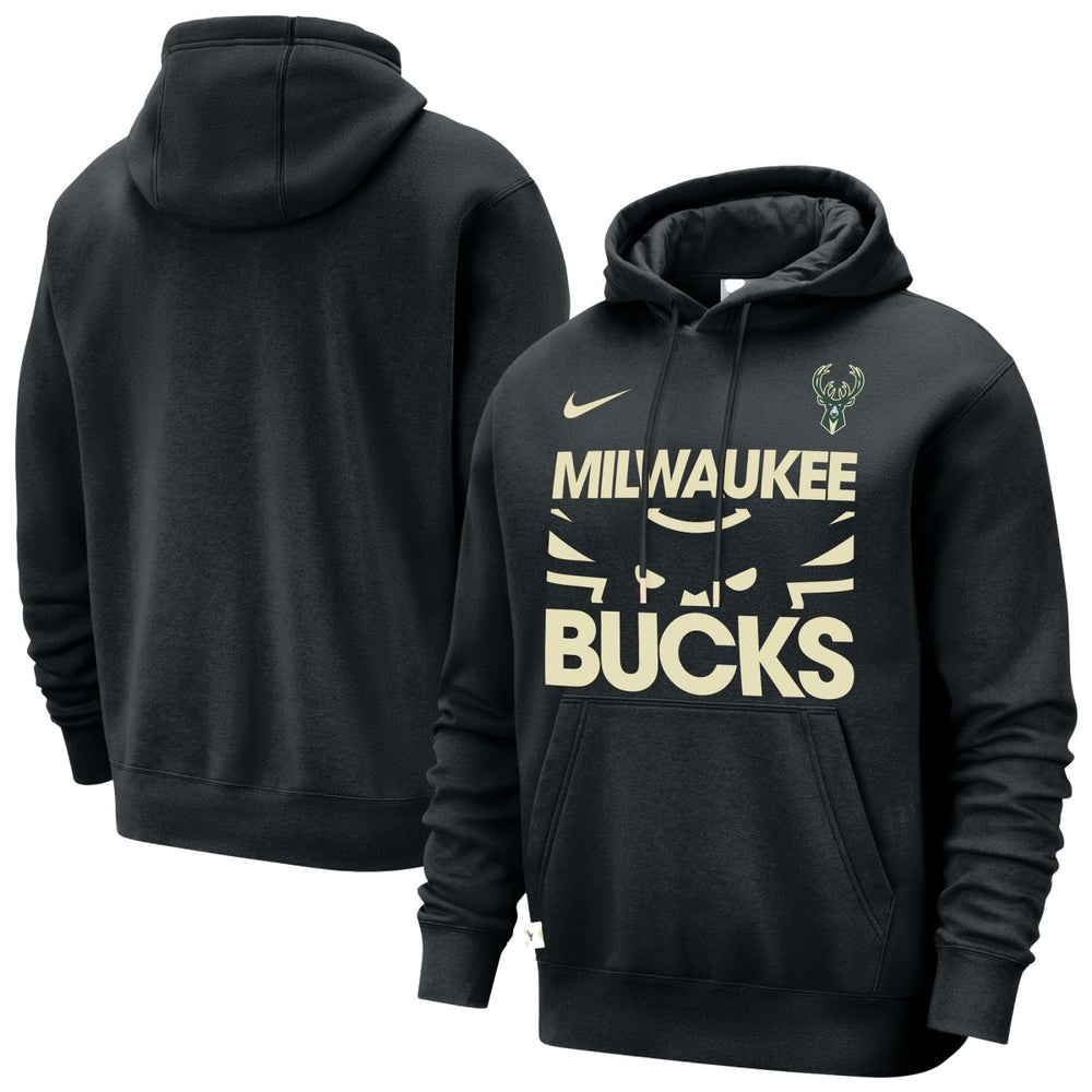 Milwaukee Bucks Courtside Club Pullover Hoodie - Black | Nike cheap