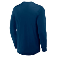 Seattle Kraken Fanatics Adrenaline Push Long Sleeve Henley Shirt