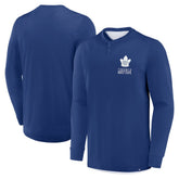 Toronto Maple Leafs Fanatics Adrenaline Push Long Sleeve Henley Shirt