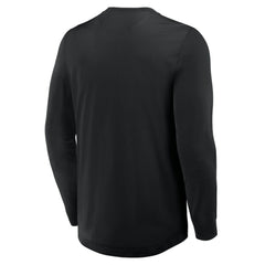 Boston Bruins Fanatics Adrenaline Push Long Sleeve Henley Shirt