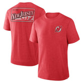 New Jersey Devils Fanatics Fan Lanes Tri-Blend T-Shirt