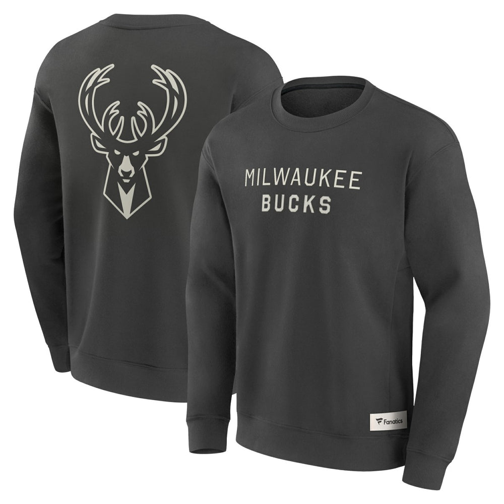 Milwaukee Bucks Elements Future Ground Lettering Pullover Sweatshirt - Gray | Fanatics cheap