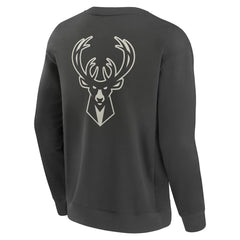 Milwaukee Bucks Elements Future Ground Lettering Pullover Sweatshirt - Gray | Fanatics cheap