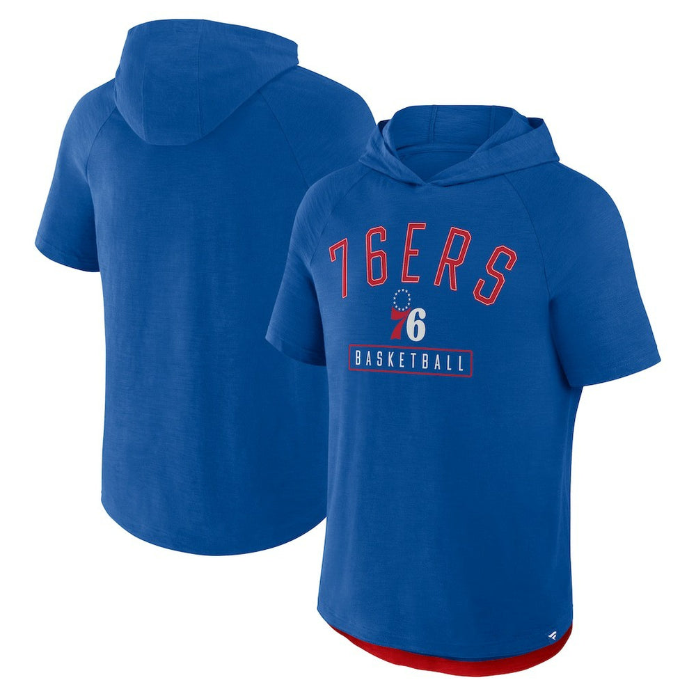 Philadelphia 76ers Pass Legend Raglan Hoodie T-Shirt - Royal | Fanatics for sale