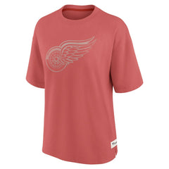 Detroit Red Wings Fanatics Women's Oversized Elements Raw Edge Future Ground T-Shirt
