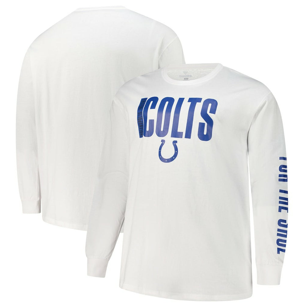 NFL Indianapolis Colts Big & Tall Vision Long Sleeve T-Shirt