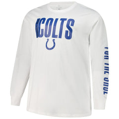 NFL Indianapolis Colts Big & Tall Vision Long Sleeve T-Shirt