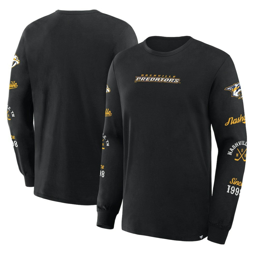 Nashville Predators Fanatics Boxed In Legacy Long Sleeve T-Shirt