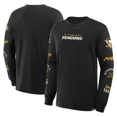 Pittsburgh Penguins Fanatics Boxed In Legacy Long Sleeve T-Shirt