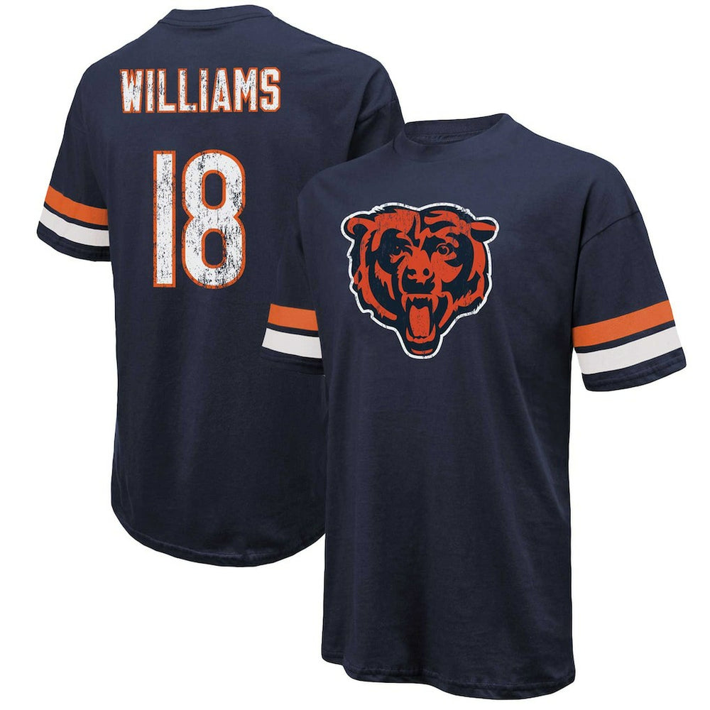 NFL Chicago Bears Caleb Williams Majestic Threads Name & Number Oversize Fit T-Shirt