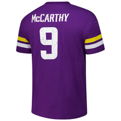 NFL Minnesota Vikings J.J. McCarthy Majestic Threads Name & Number Oversized Fit T-Shirt