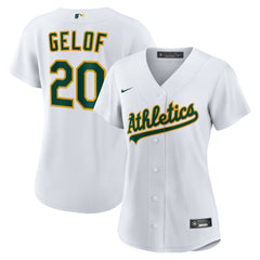 Zack Gelof Athletics Women's Home Replica Player Jersey - White | Nike