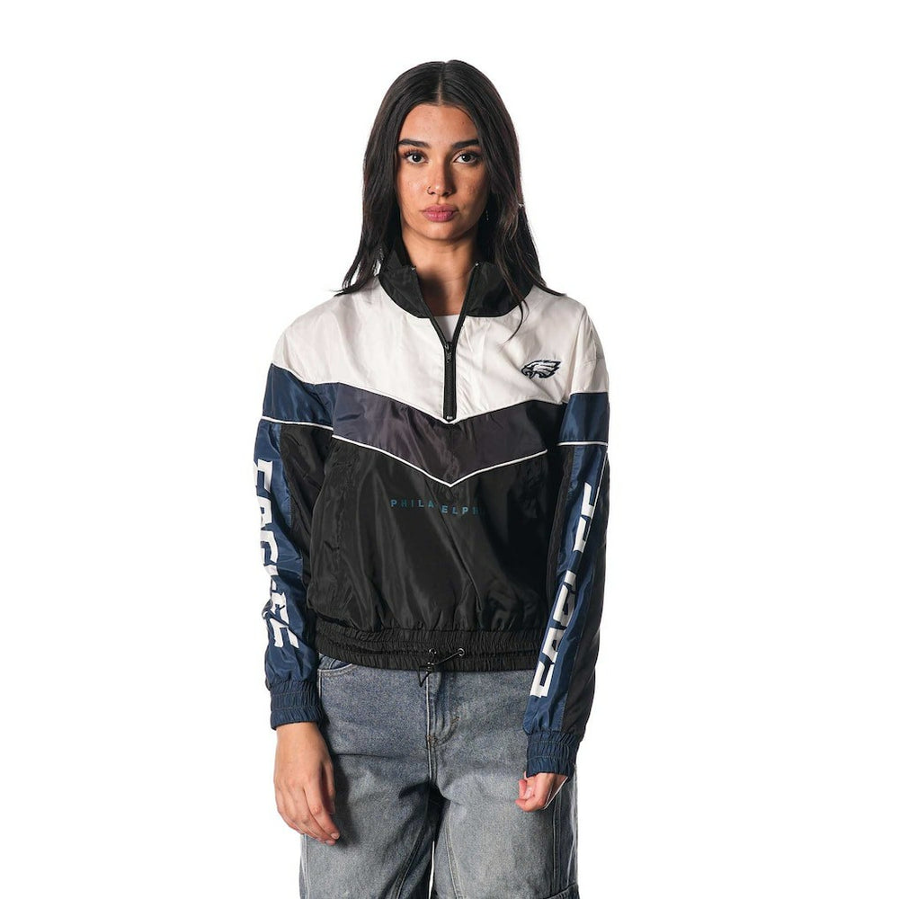 NFL Philadelphia Eagles The Wild Collective Women's 1/4 Zip Track Jacket