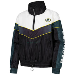 NFL Green Bay Packers The Wild Collective Women's 1/4 Zip Track Jacket