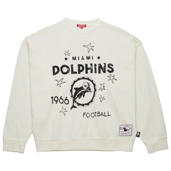 NFL Miami Dolphins Women's Throwback Logo 3.0 Pullover Sweatshirt