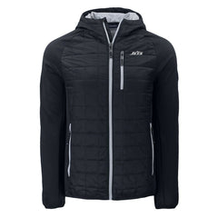 NFL New York Jets Cutter & Buck Monochromatic Logo Rainier PrimaLoft Eco Full-Zip Hybrid Jacket