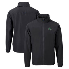 NFL New York Jets Cutter & Buck Big & Tall Helmet Charter Eco Knit Recycled Full-Zip Jacket