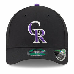Colorado Rockies Player Replica 9FORTY Adjustable Hat - Black | New Era