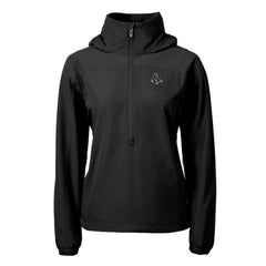 Boston Red Sox Cutter & Buck Women's Charter Eco Recycled Half-Zip Anorak Jacket - Black