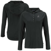 Arizona Diamondbacks Cutter & Buck Women's Coastline Epic Comfort Eco Recycled Raglan Long Sleeve Hoodie T-Shirt - Black