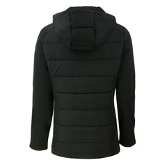 Los Angeles Dodgers Cutter & Buck Women's Evoke Hybrid Eco Softshell Recycled Full-Zip Hooded Jacket - Black
