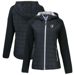 Baltimore Orioles Cutter & Buck Women's Rainier Primaloft Eco Full-Zip Hybrid Jacket - Black