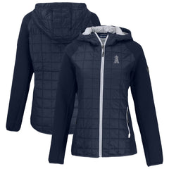 Los Angeles Angels Cutter & Buck Women's Rainier Primaloft Eco Full-Zip Hybrid Jacket - Navy