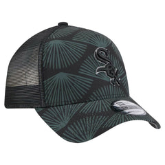 Chicago White Sox 9FORTY A-Frame Trucker Adjustable Hat - Black | New Era