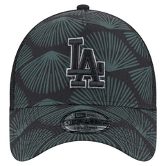 Los Angeles Dodgers 9FORTY A-Frame Trucker Adjustable Hat - Black | New Era