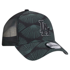Los Angeles Dodgers 9FORTY A-Frame Trucker Adjustable Hat - Black | New Era