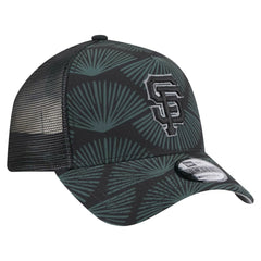 San Francisco Giants 9FORTY A-Frame Trucker Adjustable Hat - Black | New Era