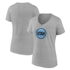 Utah Mammoth Fanatics Women's Draft Logo V-Neck T-Shirt