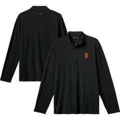 San Francisco Giants TravisMathew The Heater Quarter-Zip Pullover Top - Black