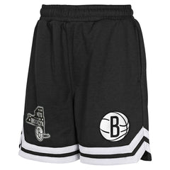 Brooklyn Nets Youth Teardrop Fleece Shorts - Black cheap
