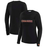NFL Washington Commanders WEAR by Erin Andrews x Gracie Hunt Women's Mesh Panel Long Sleeve T-Shirt