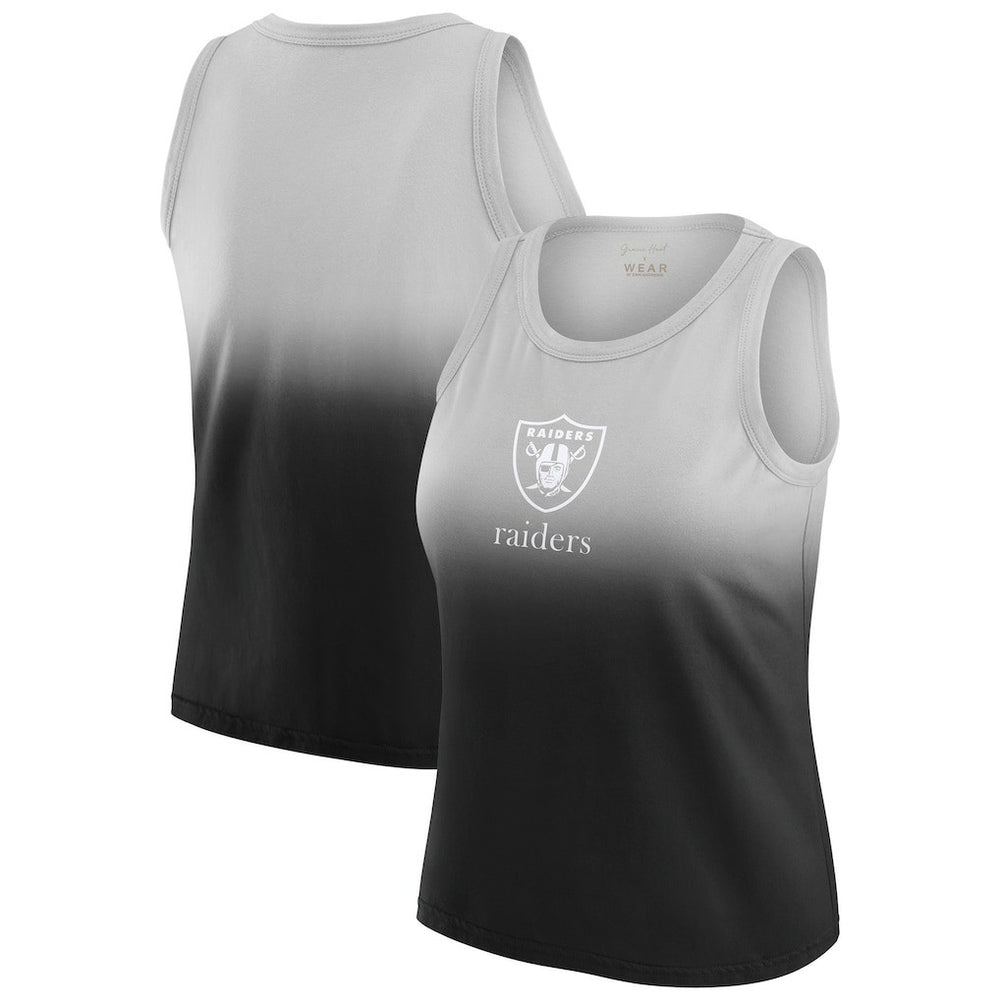NFL Las Vegas Raiders WEAR by Erin Andrews x Gracie Hunt Women's Ombre Tank Top