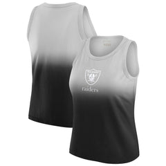 NFL Las Vegas Raiders WEAR by Erin Andrews x Gracie Hunt Women's Ombre Tank Top
