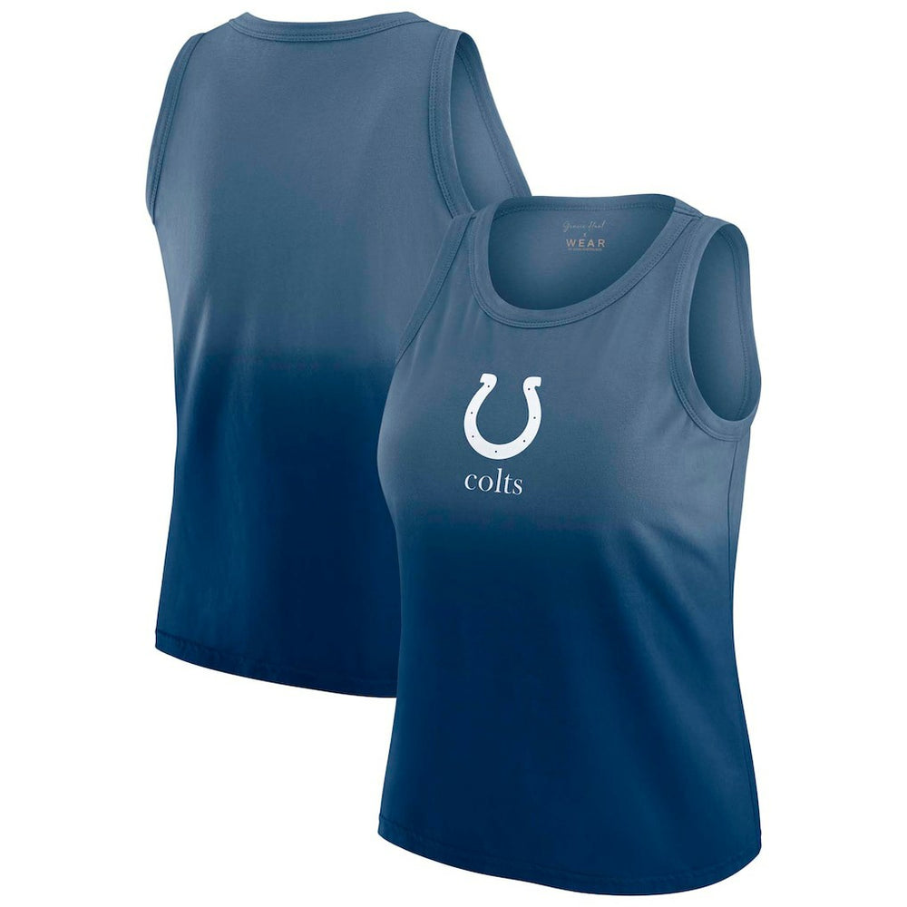 NFL Indianapolis Colts WEAR by Erin Andrews x Gracie Hunt Women's Ombre Tank Top