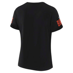 NFL Cleveland Browns WEAR by Erin Andrews x Gracie Hunt Women's Draft Me Lace-Up T-Shirt