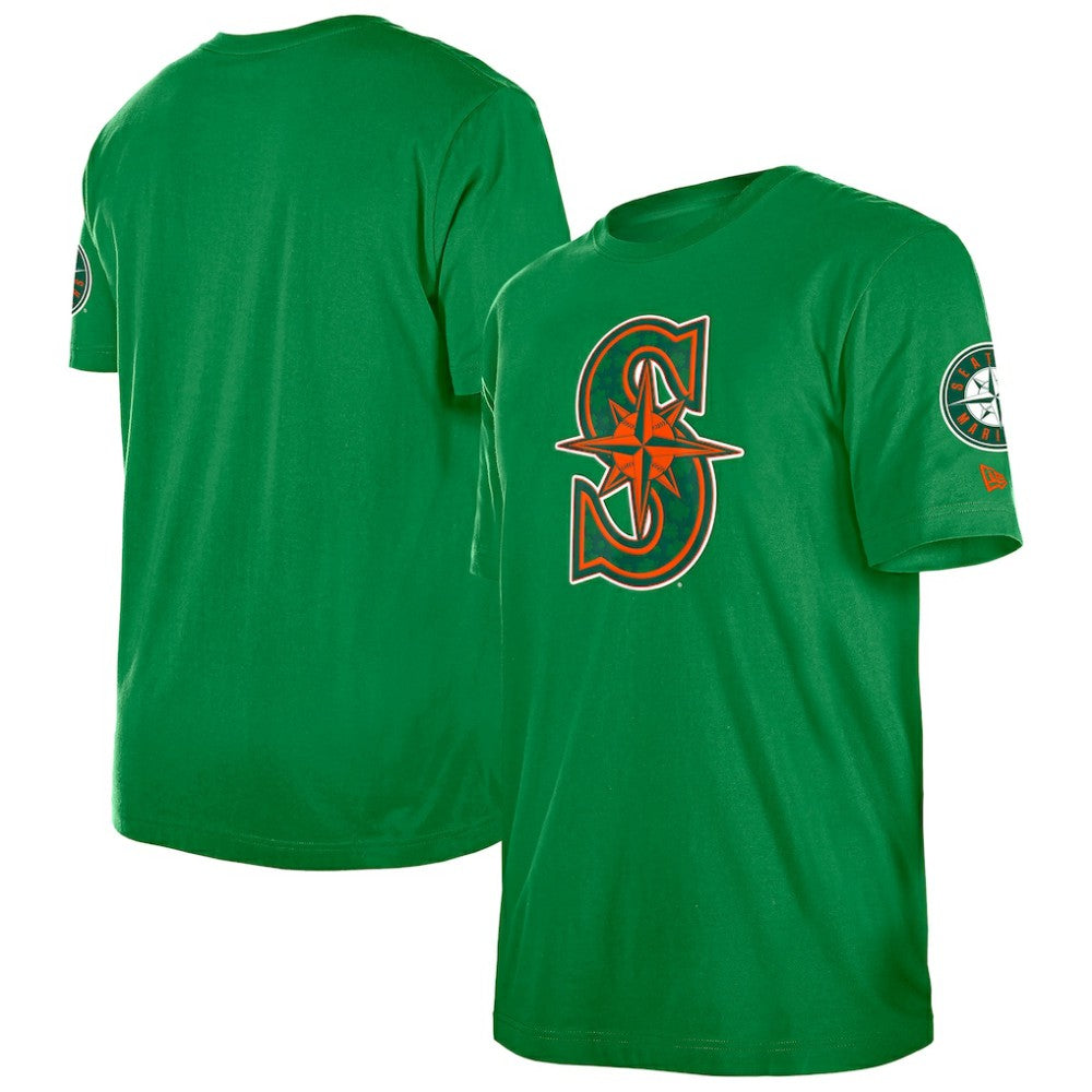 Seattle Mariners St. Patrick's Day Shamrock Fill T-Shirt - Kelly Green | New Era