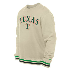 Texas Rangers St. Patrick's Day Twill Pullover Sweatshirt - Cream | New Era