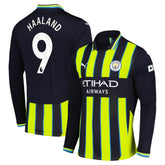 Erling Haaland Manchester City 2024/25 Away Replica Long Sleeve Player Jersey / Soccer New