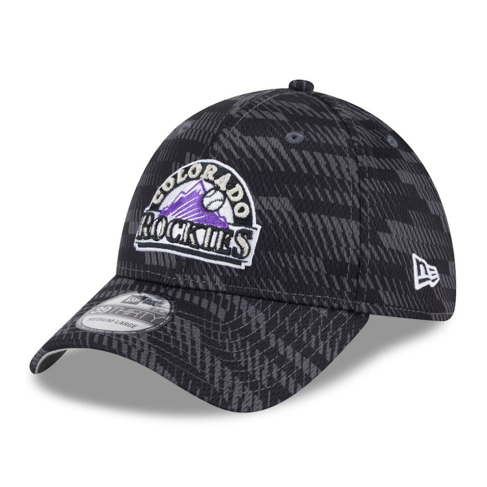 Colorado Rockies 2025 MLB Clubhouse 39THIRTY Flex Hat - Black | New Era