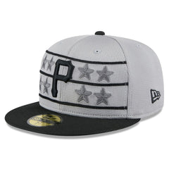 Pittsburgh Pirates 2025 Batting Practice 59FIFTY Fitted Hat - Gray/Black | New Era