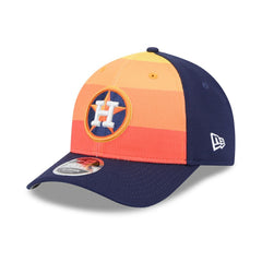 Houston Astros 2025 Batting Practice 9FORTY M-Crown Adjustable Hat - Navy/Orange | New Era