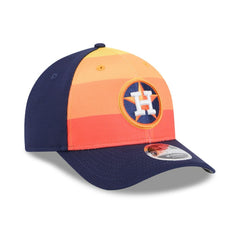 Houston Astros 2025 Batting Practice 9FORTY M-Crown Adjustable Hat - Navy/Orange | New Era