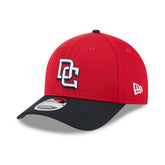 Washington Nationals 2025 Batting Practice 9FORTY M-Crown Adjustable Hat - Red/Black | New Era