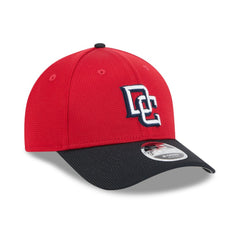 Washington Nationals 2025 Batting Practice 9FORTY M-Crown Adjustable Hat - Red/Black | New Era