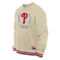 Philadelphia Phillies Throwback Pullover Sweatshirt - Cream | New Era